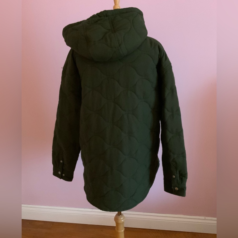 BDG Green Quilted Jacket - Picture 5 of 8